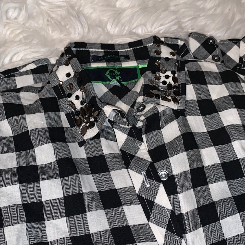 C. Wonder embellished flannel shirt - Picture 2 of 3